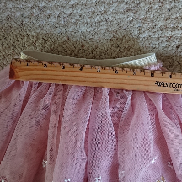 Sparkle Sisters by Couture Clips pink Pretty Bunny Embroidered Tutu size 3-4T - Picture 9 of 11